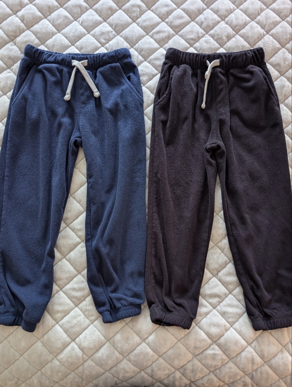 Carter's Toddler Boys Fleece Jogger Pants, Navy & Black, 4T